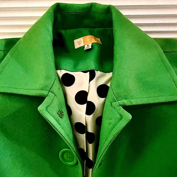 Tulle vintage green wool snap down jacket - Picture 2 of 8